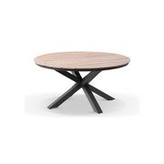 Tuscany Round Outdoor Aluminium and Teak Dining Table gallery detail image