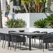 Danli Ceramic Outdoor Table with 8 Gizella Chairs gallery detail image