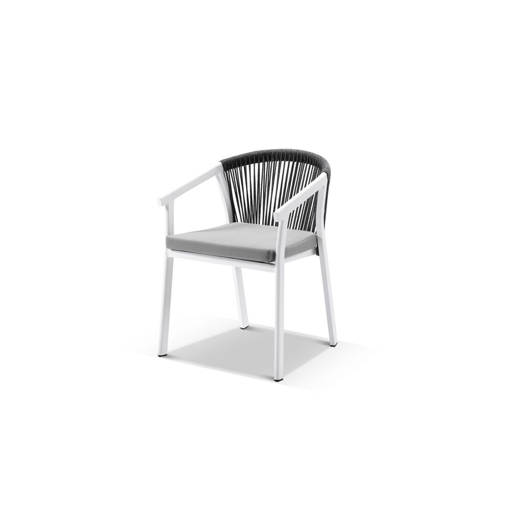 Panama Outdoor Rope Dining Chair | Frost White gallery detail image