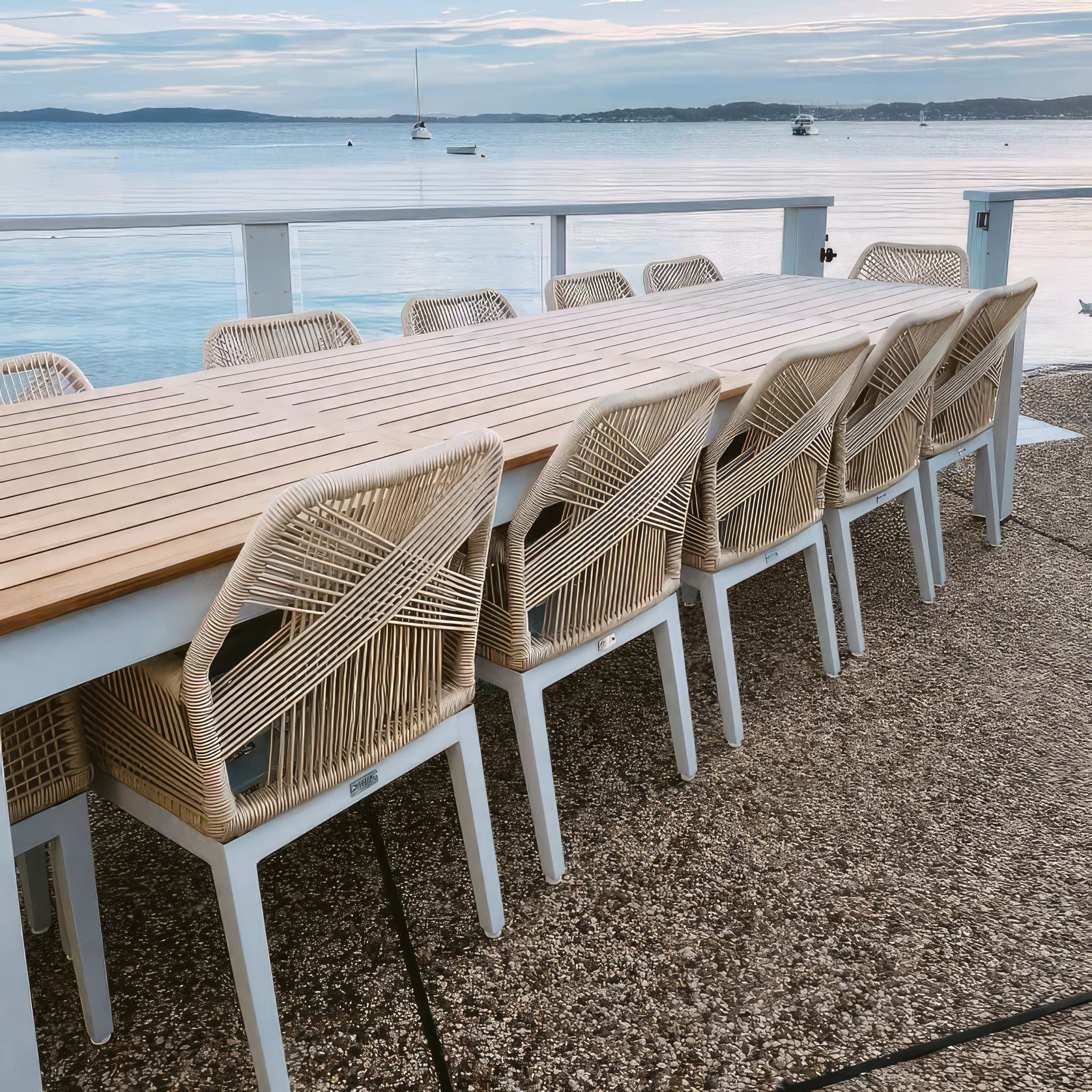 Balmoral 3.55m Outdoor Table w/ 12 Hugo Chairs gallery detail image