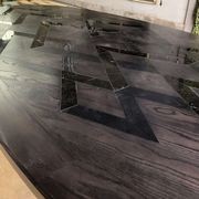 Bespoke Oak & Marble Parquetry Table gallery detail image