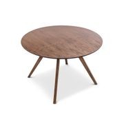 Milari Round Dining Table | Walnut gallery detail image