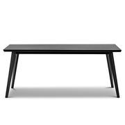 Bruno 180cm Dining Table | Black Oak gallery detail image