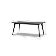 Bruno 180cm Dining Table | Black Oak gallery detail image