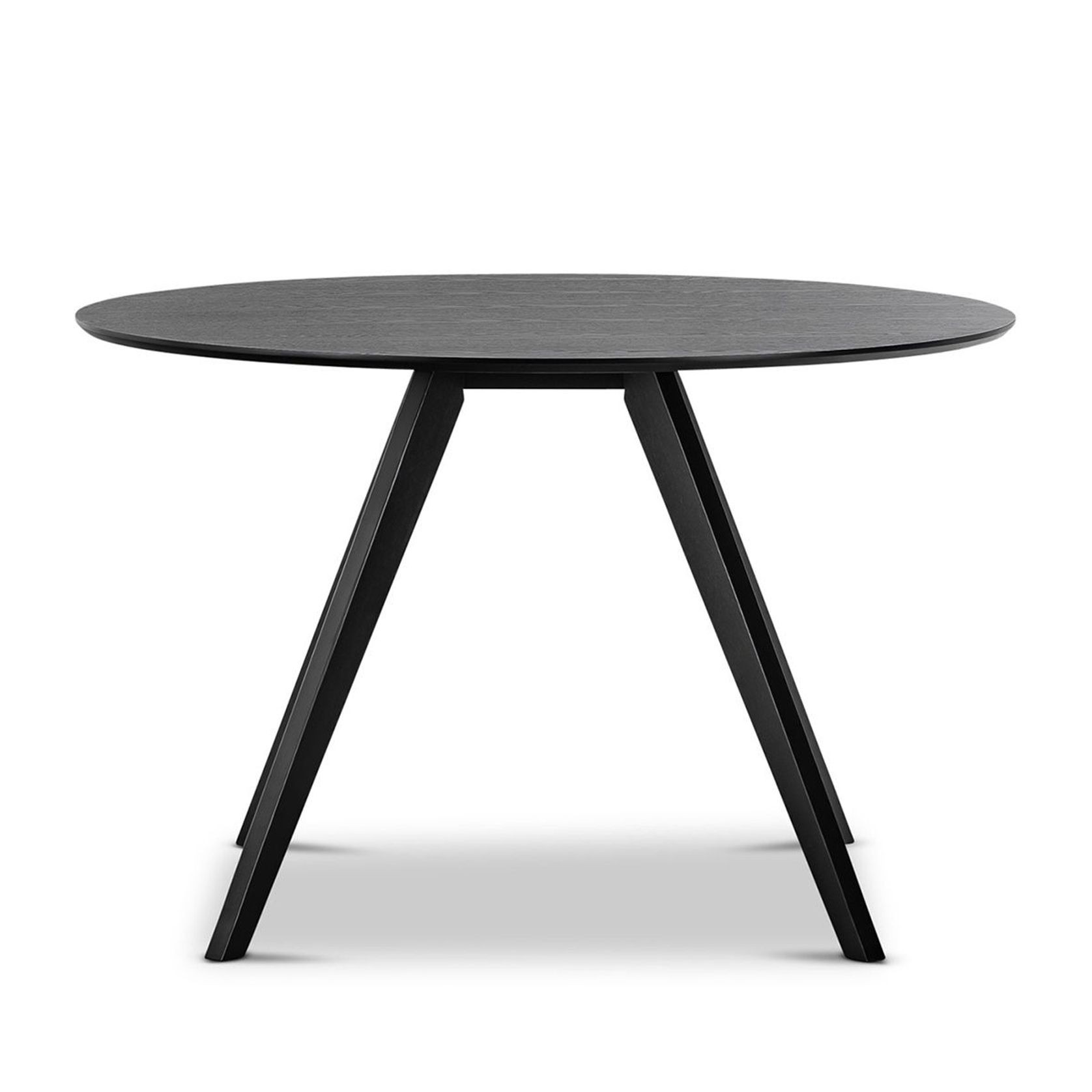 Milari Round Dining Table | Black Oak gallery detail image