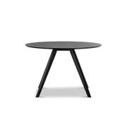 Milari Round Dining Table | Black Oak gallery detail image