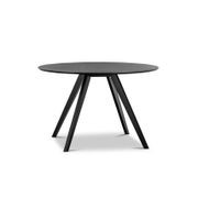 Milari Round Dining Table | Black Oak gallery detail image