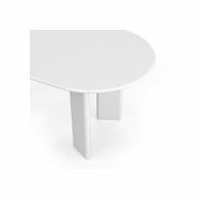 Omni Chunky 180cm Oval Dining Table | Matte White gallery detail image