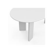 Omni Chunky 180cm Oval Dining Table | Matte White gallery detail image