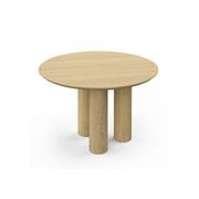 Pila 120cm Round Oak Dining Table | Natural gallery detail image