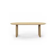 Arco 200cm Oval Oak Dining Table | Natural gallery detail image