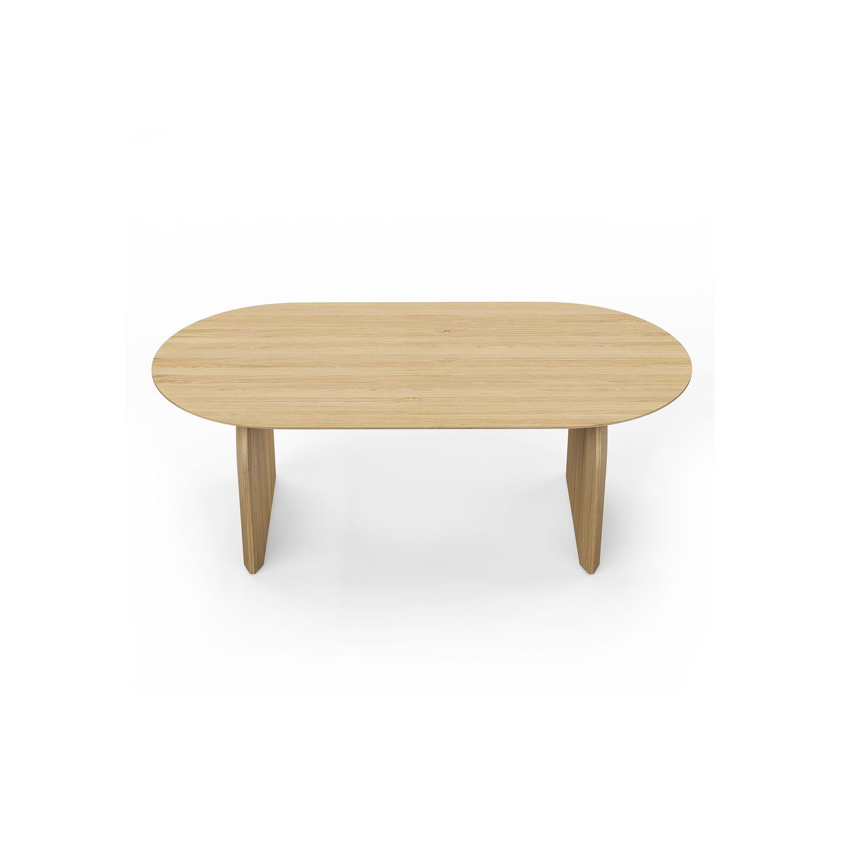 Arco 200cm Oval Oak Dining Table | Natural gallery detail image