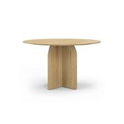 Arco 120cm Round Oak Dining Table | Natural gallery detail image