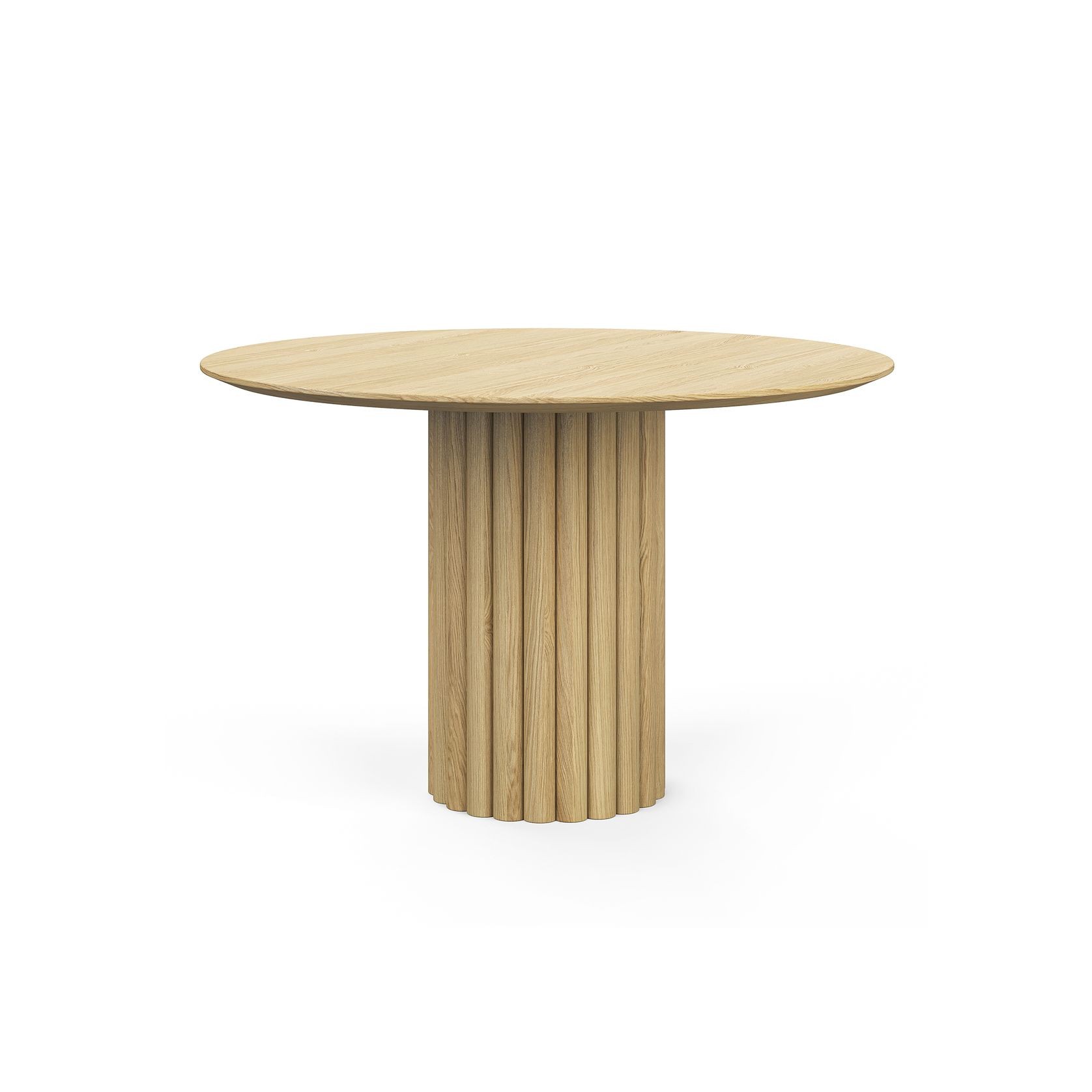 Kara 120cm Round Oak Dining Table | Natural gallery detail image