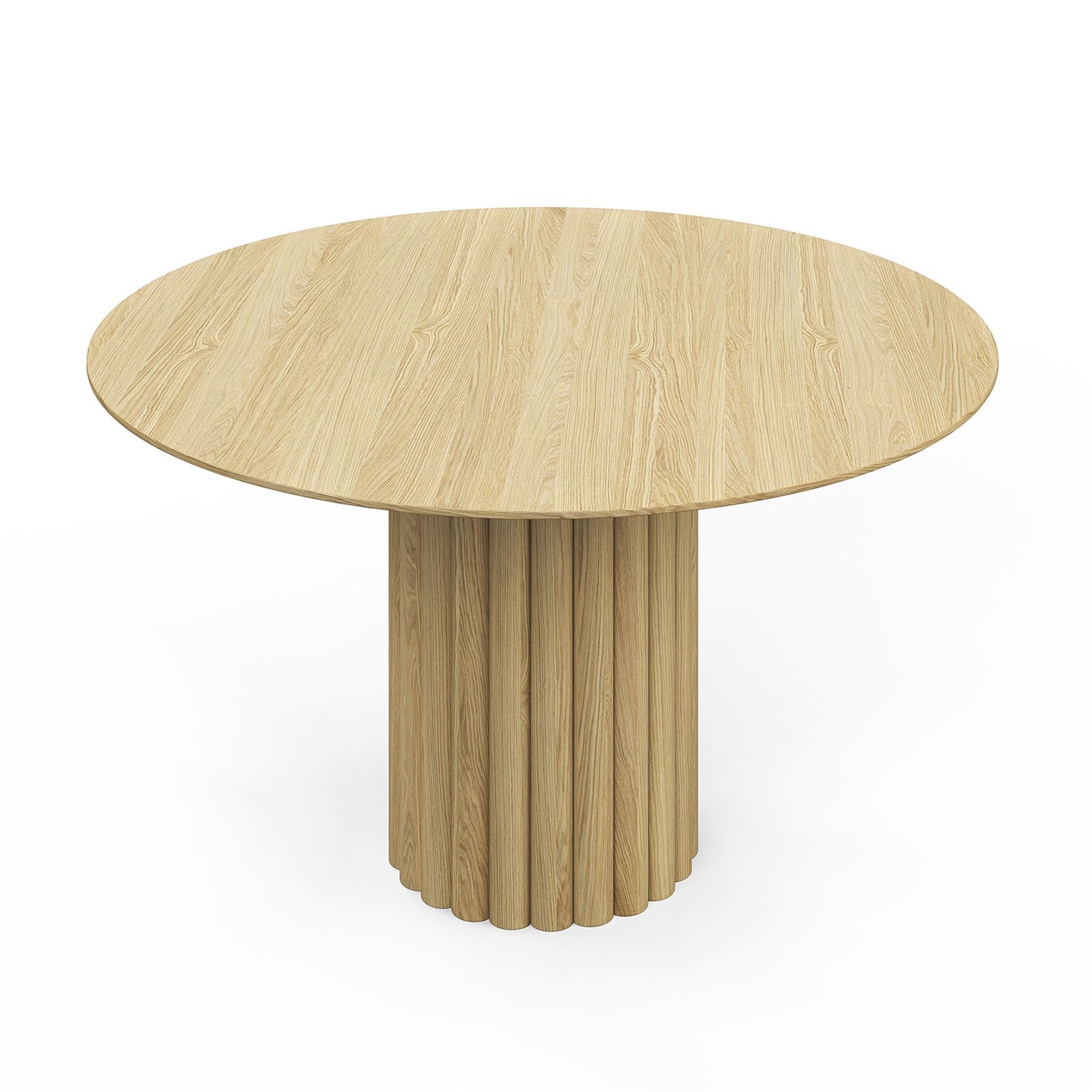Kara 120cm Round Oak Dining Table | Natural gallery detail image