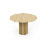 Kara 120cm Round Oak Dining Table | Natural gallery detail image