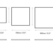 Square Timber Veneered Table Top gallery detail image