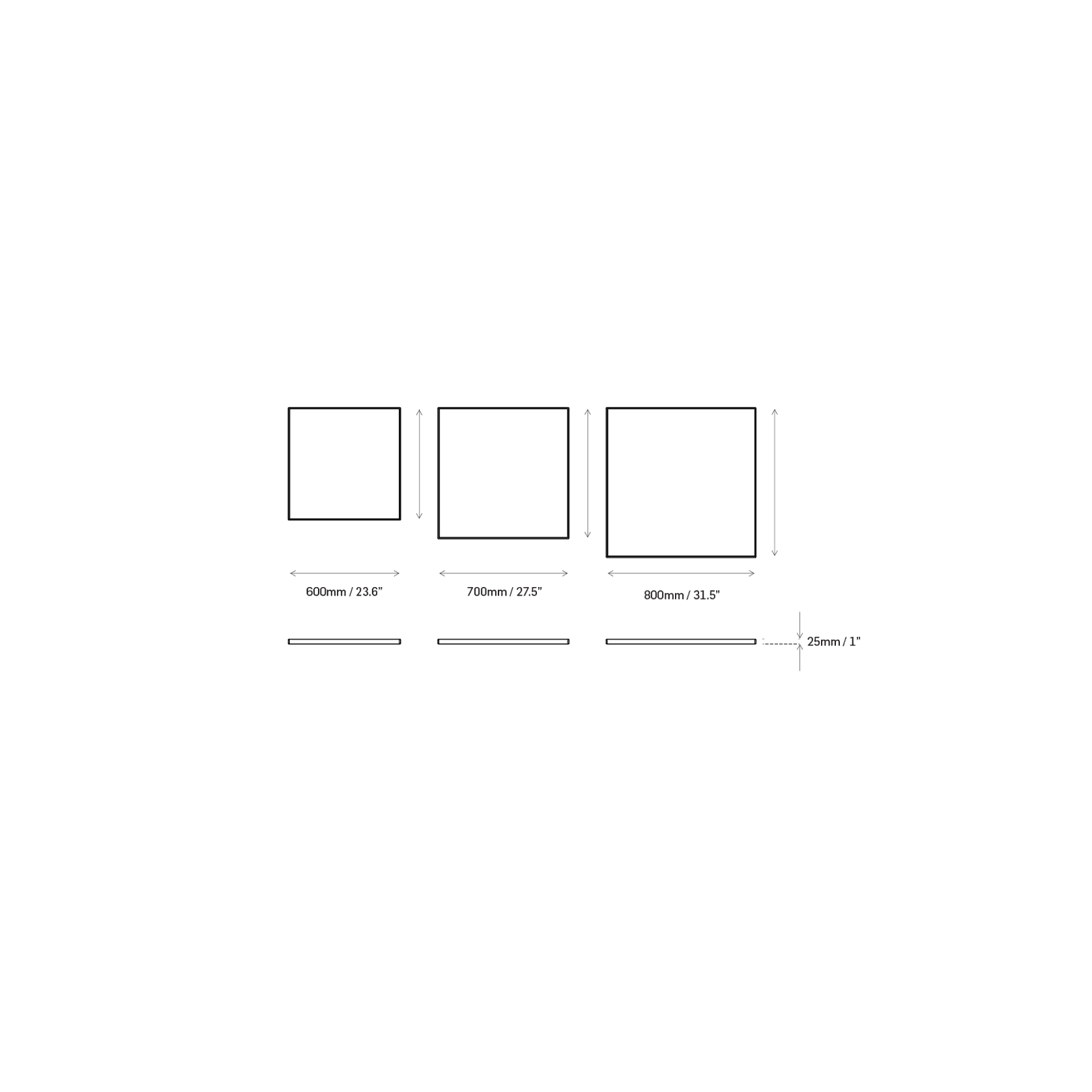 Square Timber Edged Laminate Top gallery detail image