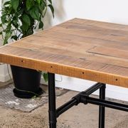 Reclaimed Kauri Table with Industrial Pipe Legs gallery detail image