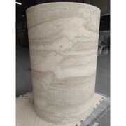 Court Dining Table - Italian Super White Travertine gallery detail image