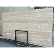 Court Dining Table - Italian Super White Travertine gallery detail image