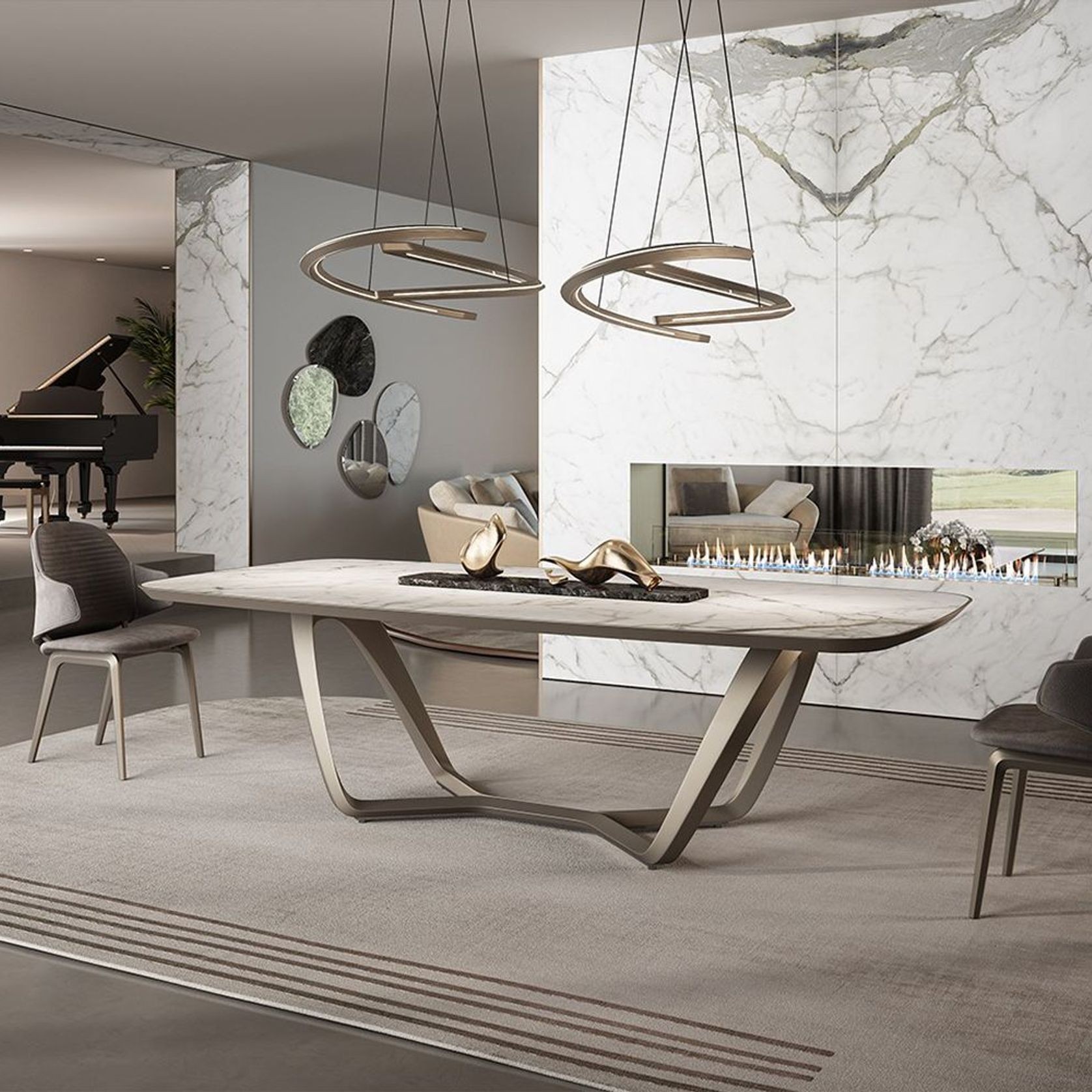 Segno Bevel Wood Table gallery detail image