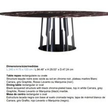 IVRESSE oval dining table gallery detail image