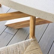 Tamarama Oval Outdoor Concrete Look Dining Table gallery detail image