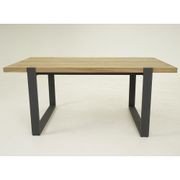 Tulum 1.8m Outdoor Teak Timber & Aluminium Dining Table gallery detail image