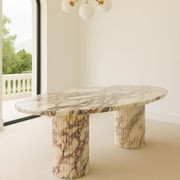 Oval Dining Table - Italian Viola Calacatta gallery detail image