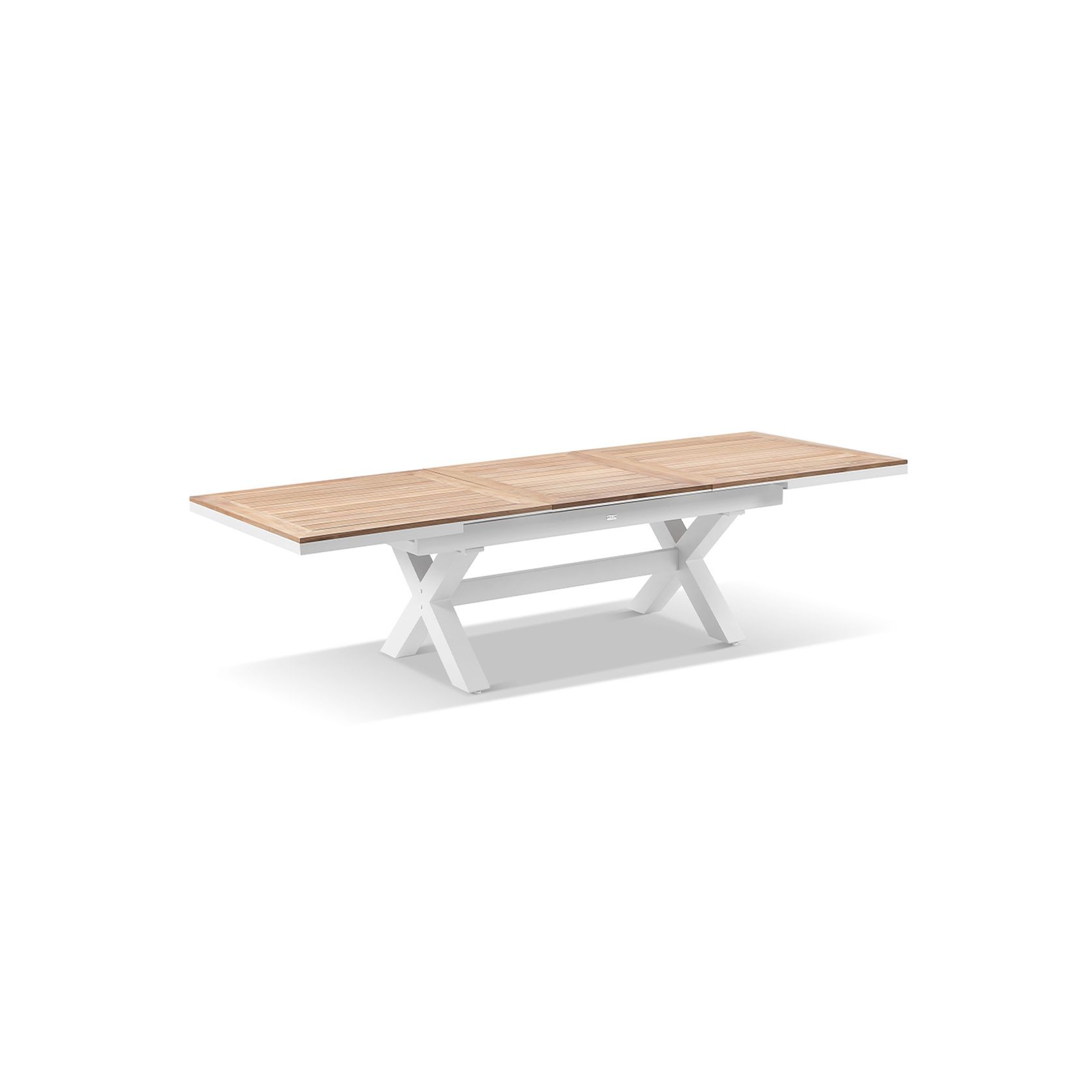 Austin  2.2m-3m Extension Teak Timber Dining Table gallery detail image