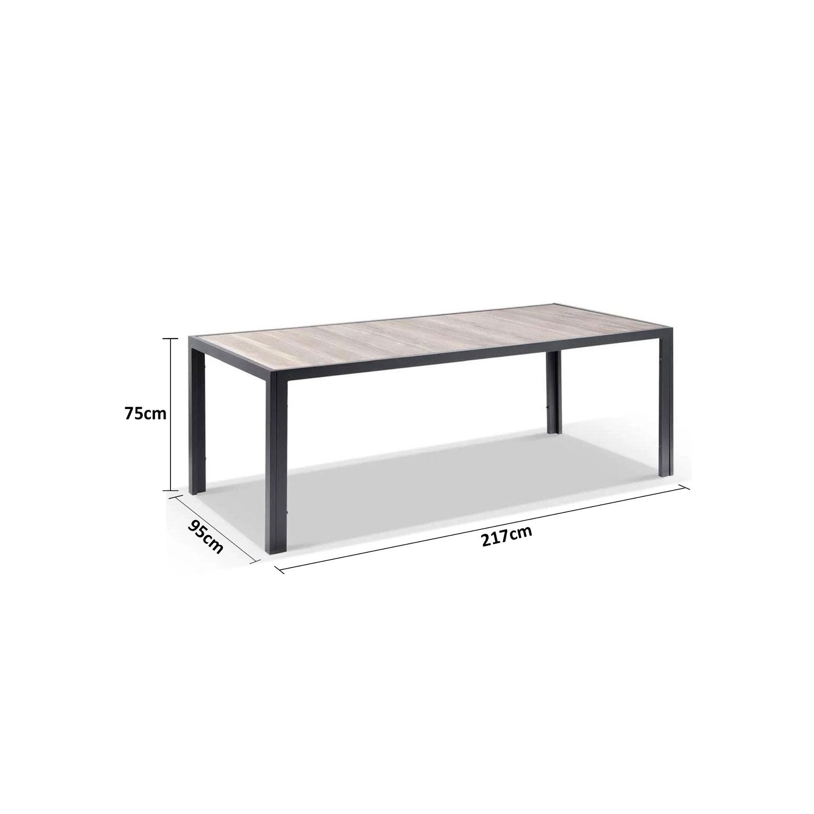Southport Outdoor  2.17m Ceramic Rectangle Dining Table gallery detail image