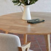 Franki Hardwood Round Dining Table | Natural gallery detail image