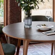 Franki Hardwood Round Dining Table | Walnut gallery detail image