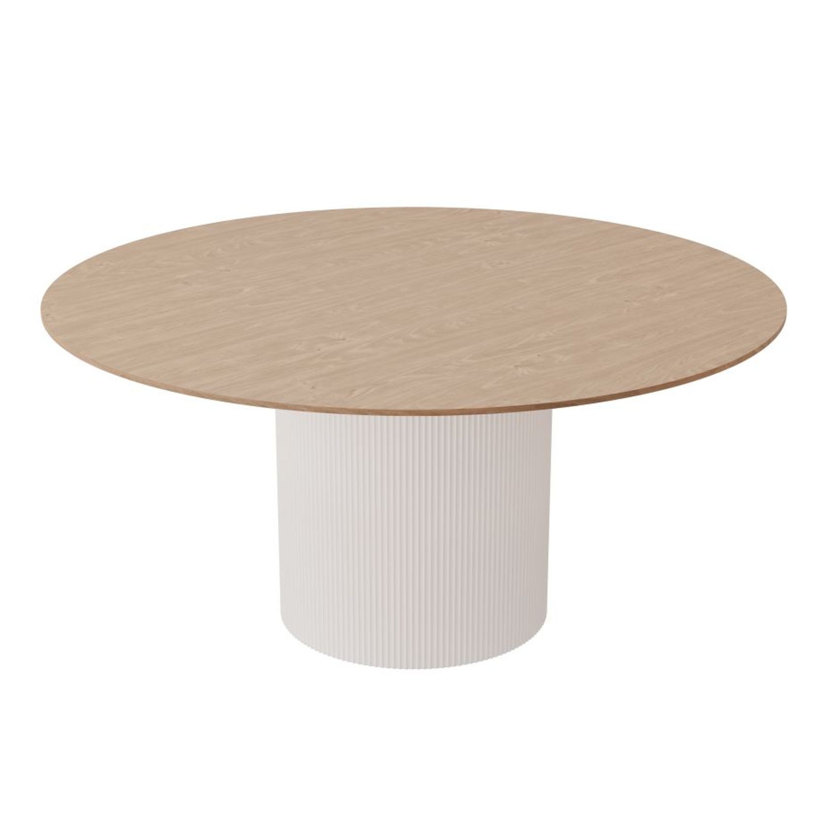 Mimi Dining Table - White - Natural - 155cm gallery detail image