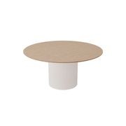 Mimi Dining Table - White - Natural - 155cm gallery detail image