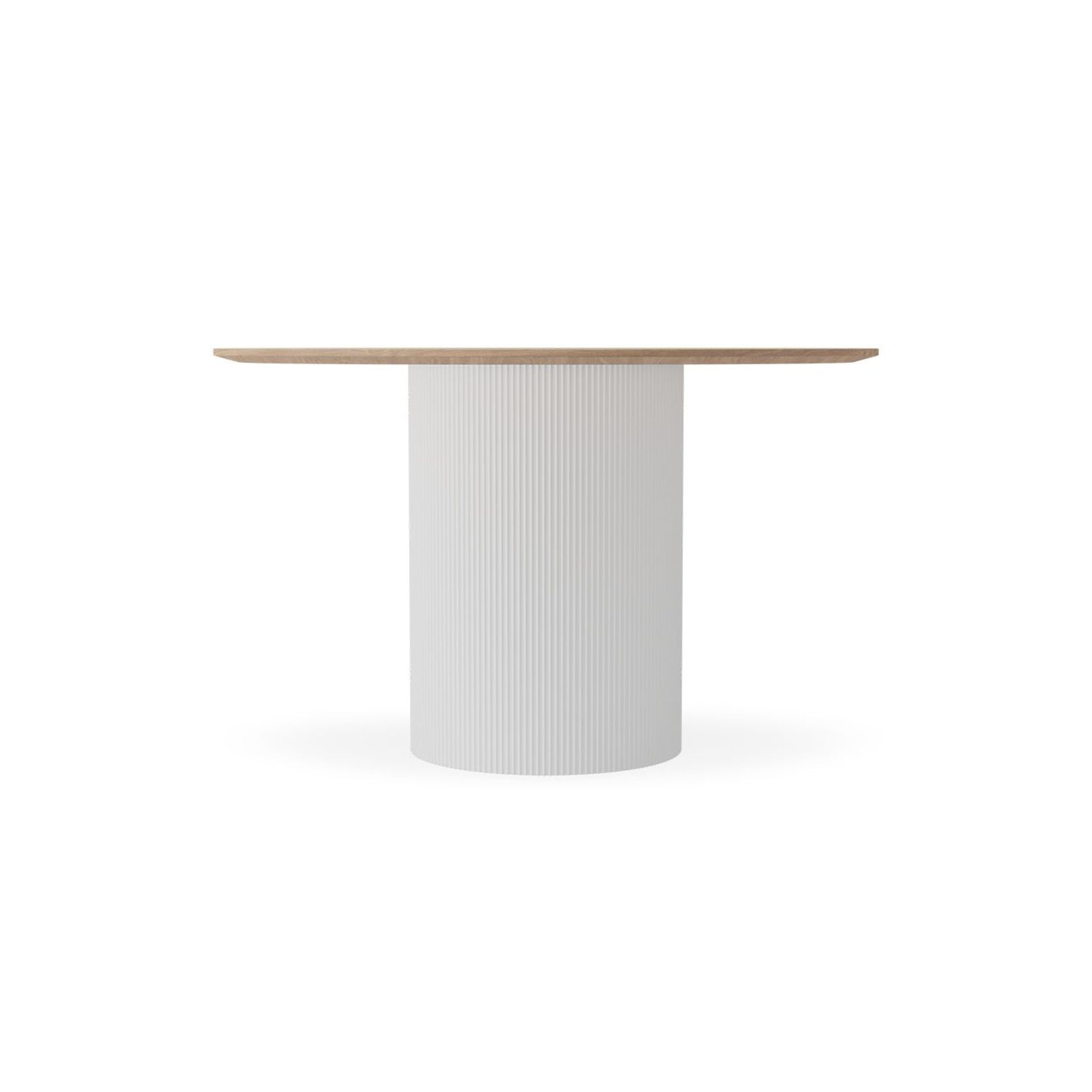 Mimi Dining Table - White - Natural - 120cm gallery detail image