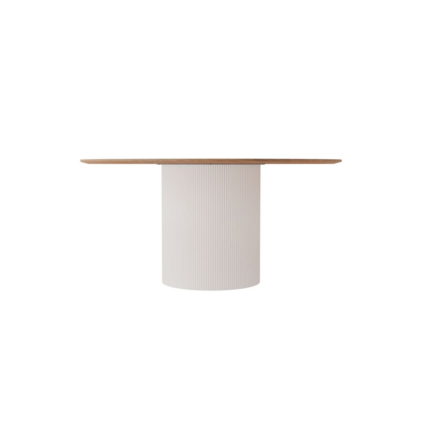 Mimi Dining Table - White - Natural - 155cm gallery detail image