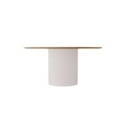 Mimi Dining Table - White - Natural - 155cm gallery detail image