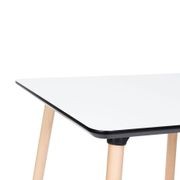 Massa Table - 120x80cm - Natural Legs - White Top gallery detail image