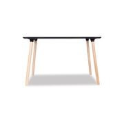 Massa Table - 120x80cm - Natural Legs - White Top gallery detail image
