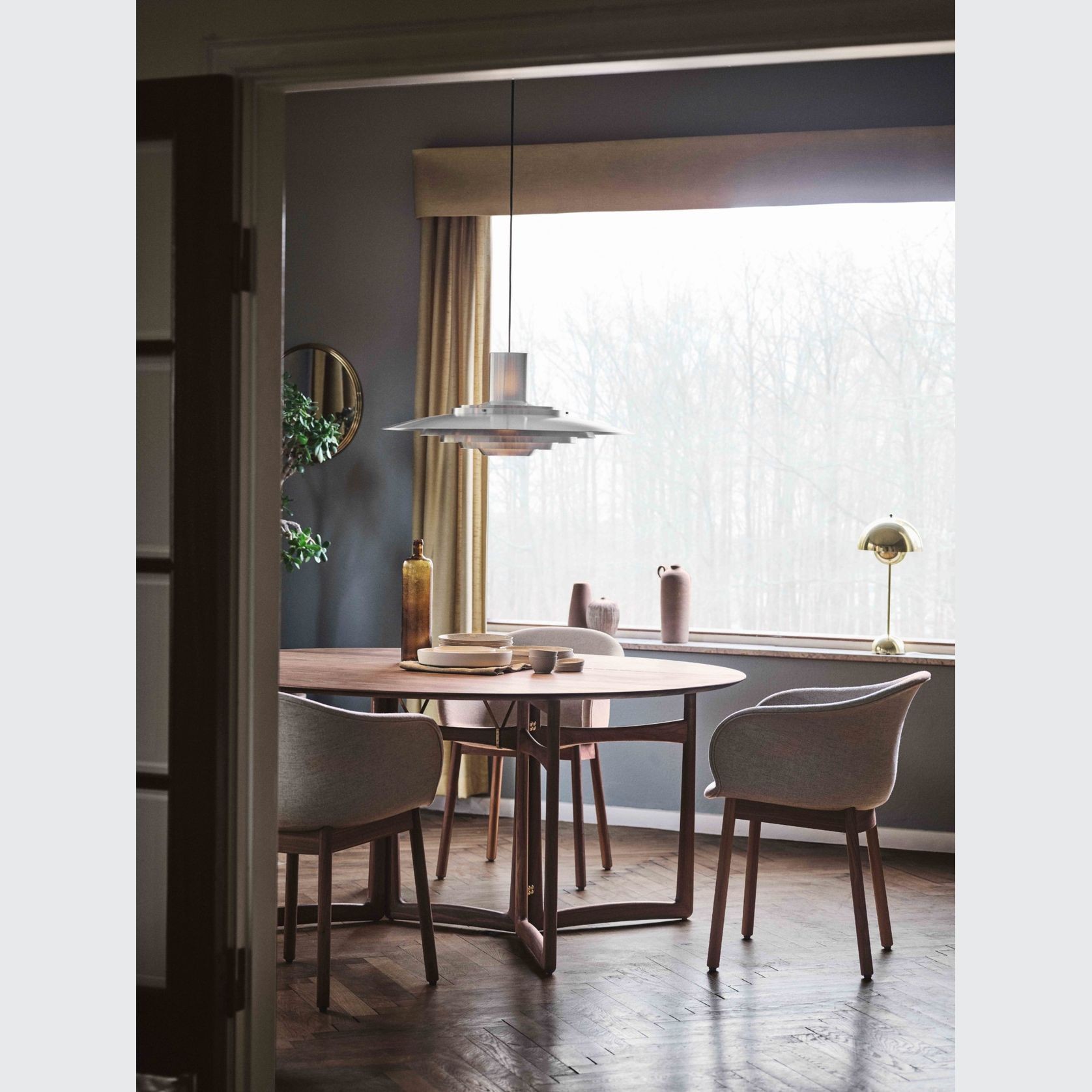 Drop Leaf HM6 Dining Table Hvidt & Mølgaard gallery detail image