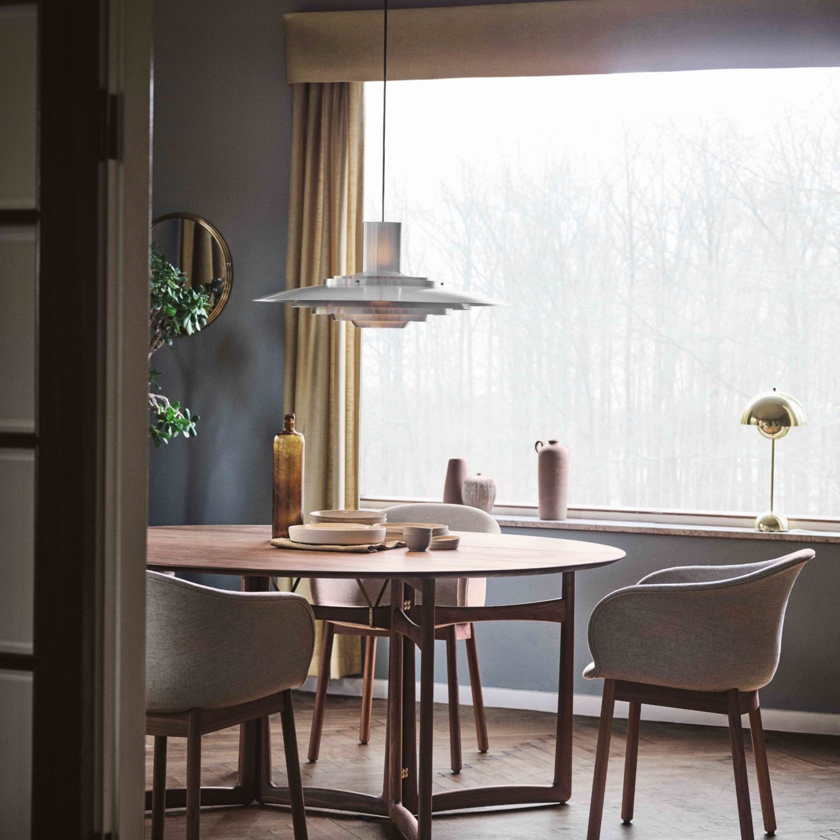 Drop Leaf HM6 Dining Table Hvidt & Mølgaard gallery detail image