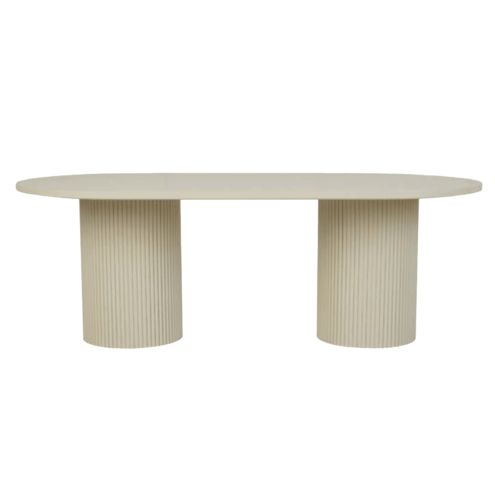 Soren Liv |Benjamin Ripple Oval Dining Table - 8 Seater gallery detail image