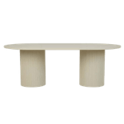 Soren Liv |Benjamin Ripple Oval Dining Table - 8 Seater gallery detail image