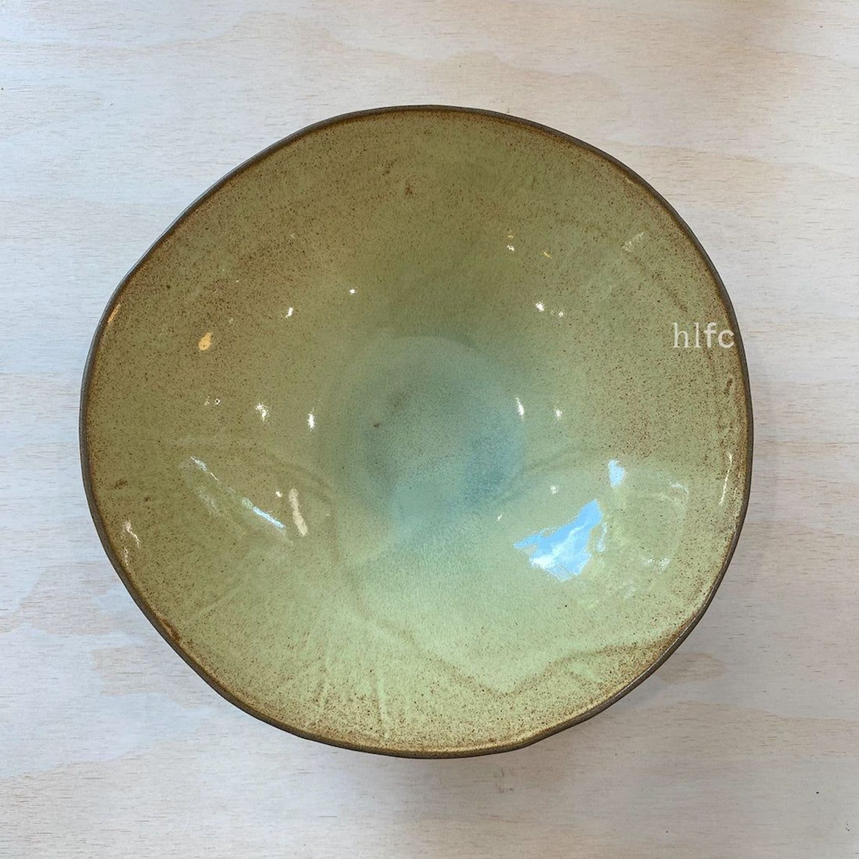 Handmade Ceramic Serving Bowl - Avocado gallery detail image