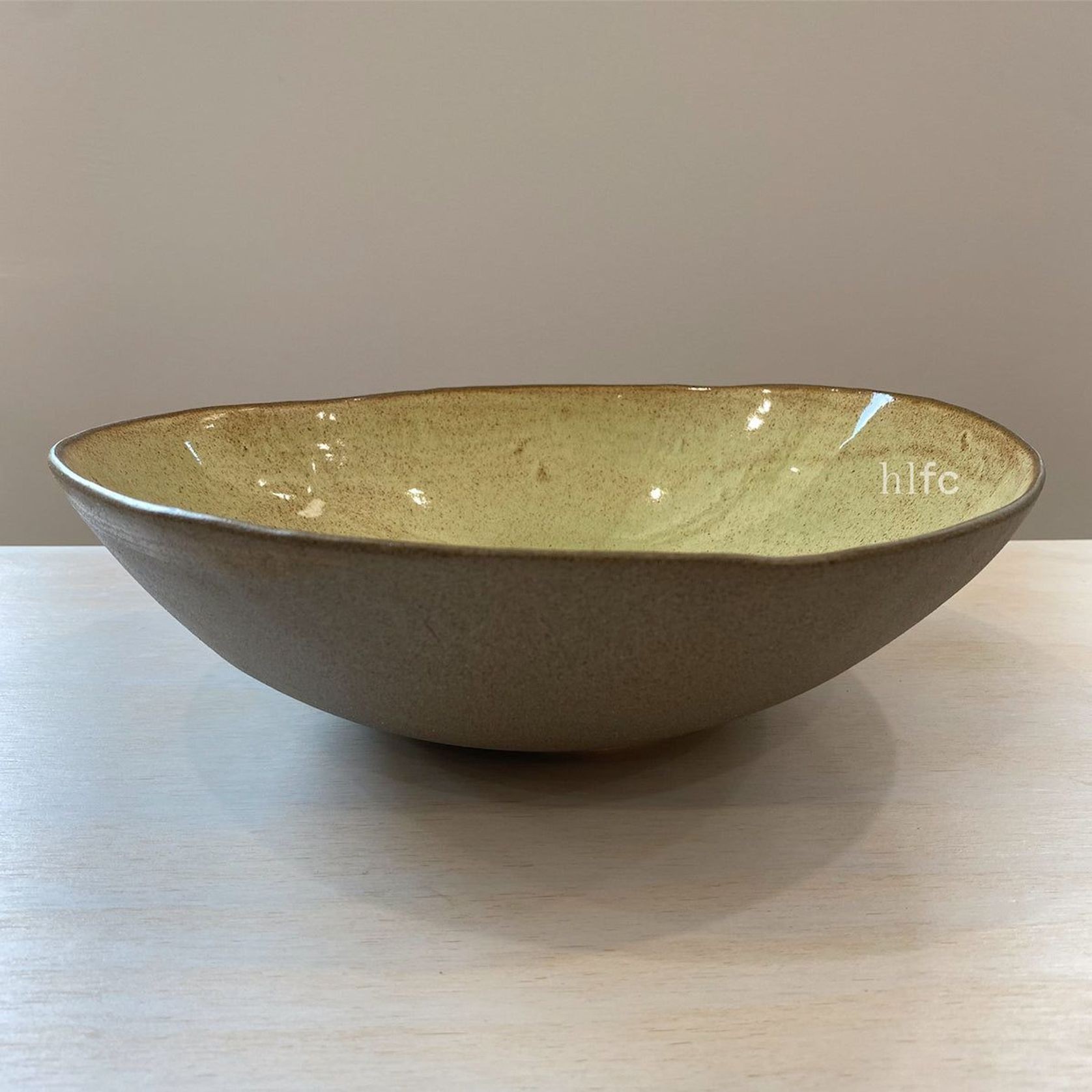 Handmade Ceramic Serving Bowl - Avocado gallery detail image
