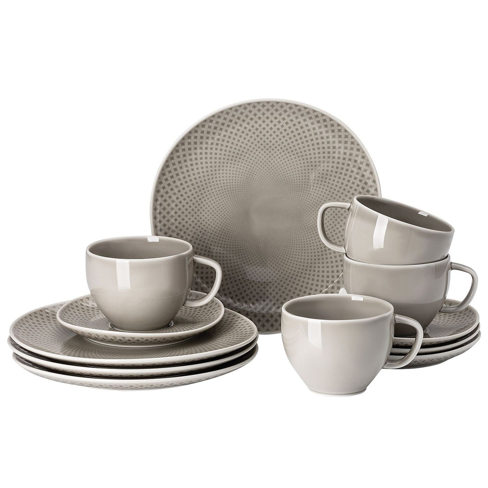 Junto Pearl Grey Dinnerware gallery detail image