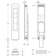 HB1810 Flush Bolt (Flat Throw) gallery detail image