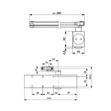 Dorma TS73 EN1-4 Door Closer Non Handed Fire Rated Black 37020419 gallery detail image